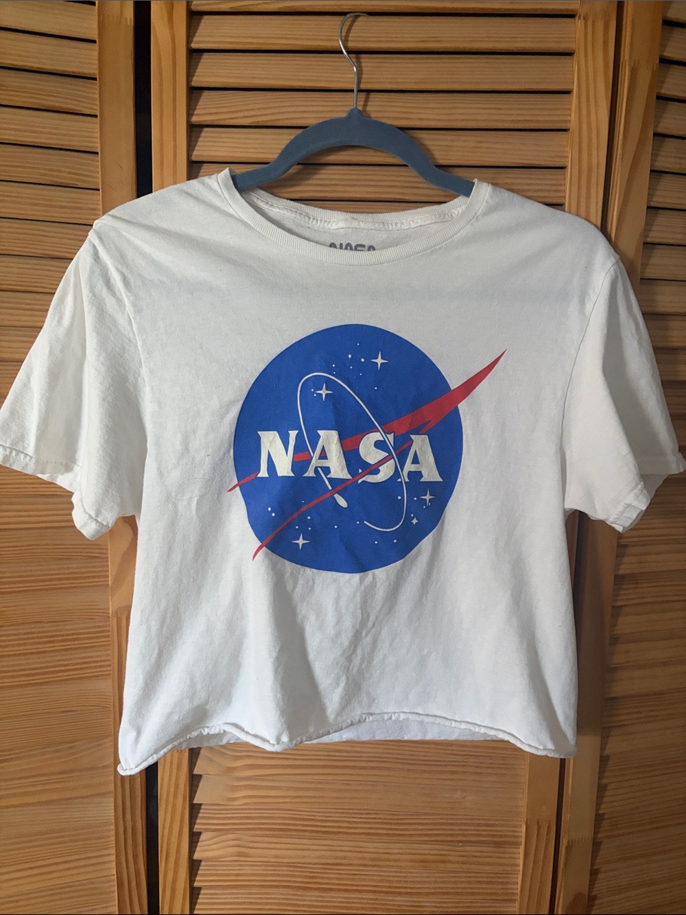 Women's NASA Logo Cropped T-Shirt